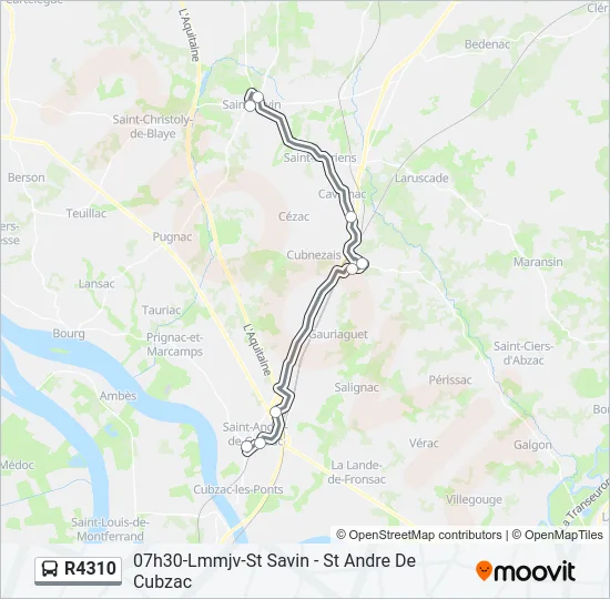 R4310 Bus Line Map