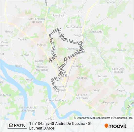 R4310 Bus Line Map