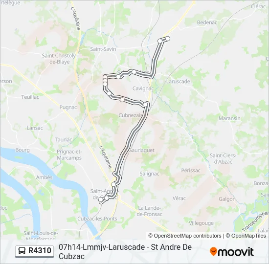 R4310 Bus Line Map