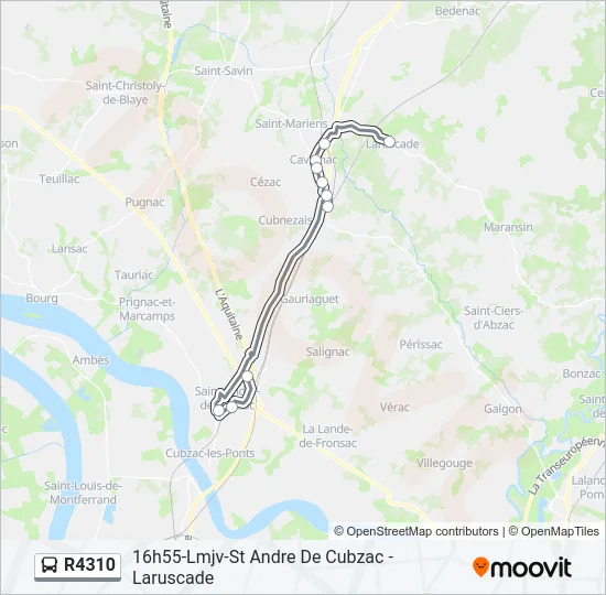 R4310 Bus Line Map