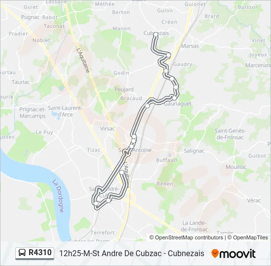 R4310 Bus Line Map