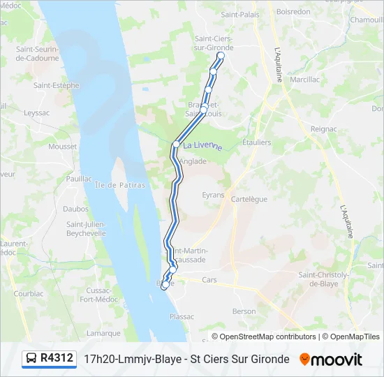 R4312 Bus Line Map