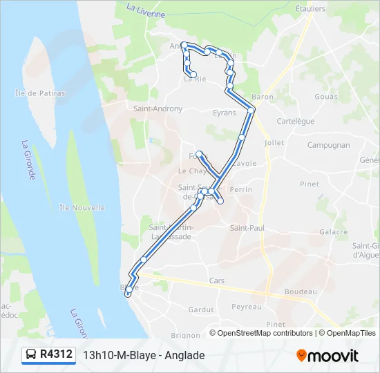 R4312 Bus Line Map