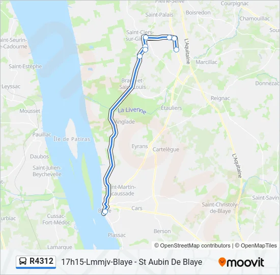 R4312 Bus Line Map