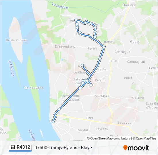 R4312 Bus Line Map