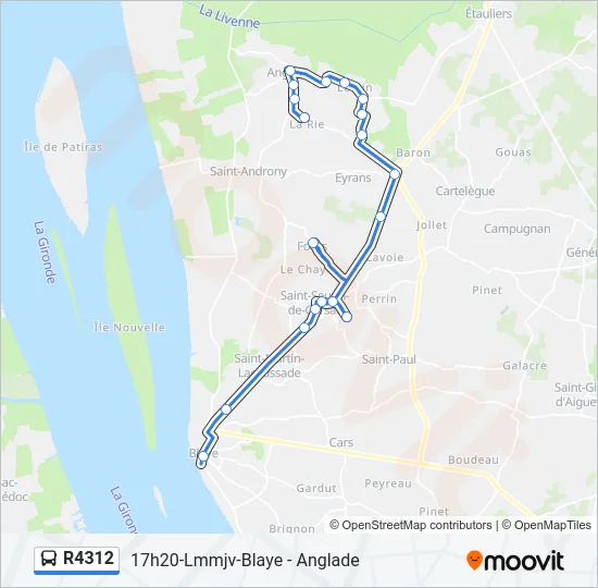 R4312 Bus Line Map