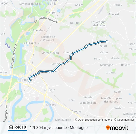 R4610 Bus Line Map