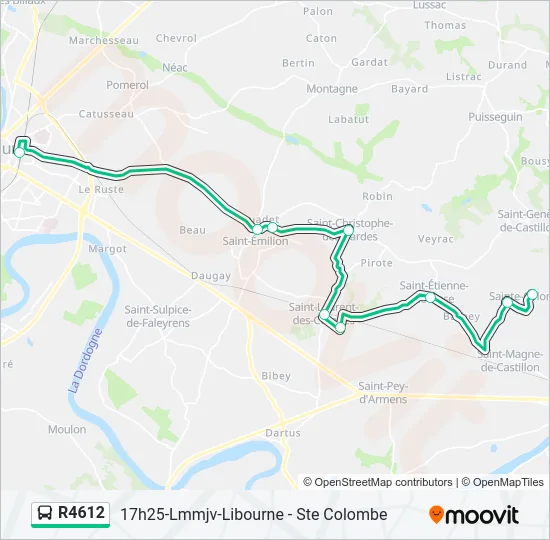 R4612 Bus Line Map