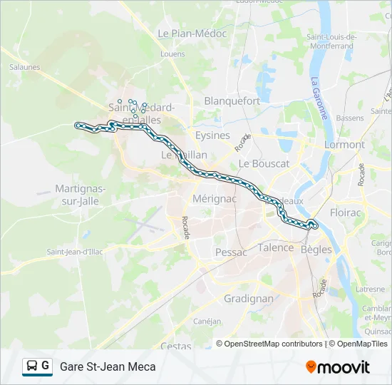 G Bus Line Map