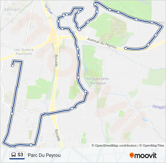 S3 Bus Line Map