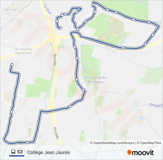 S3 Bus Line Map