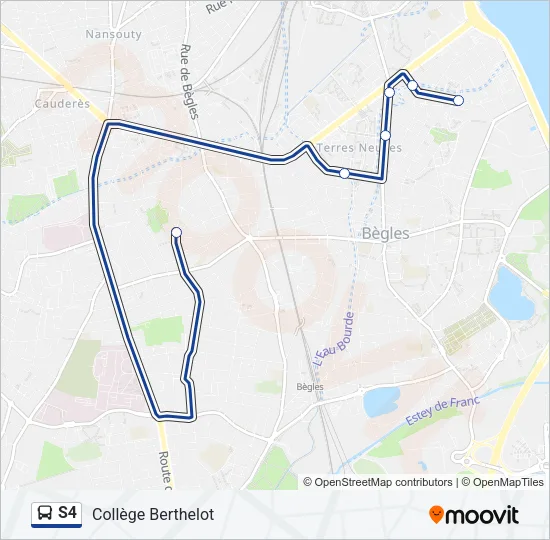S4 Bus Line Map