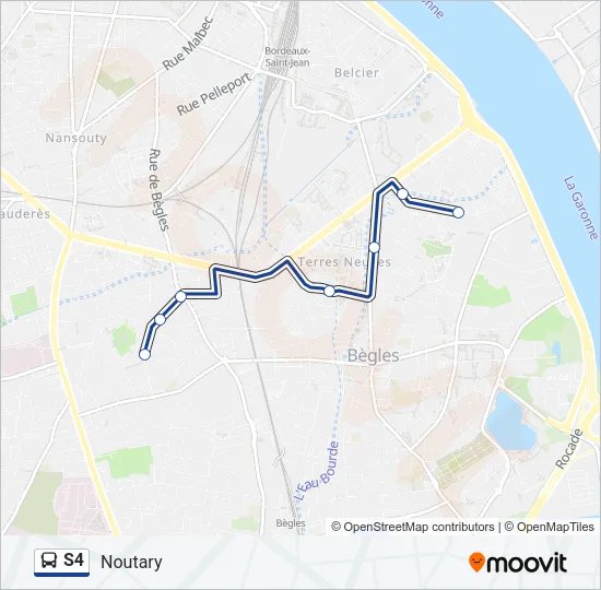 S4 Bus Line Map