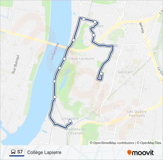 S7 Bus Line Map