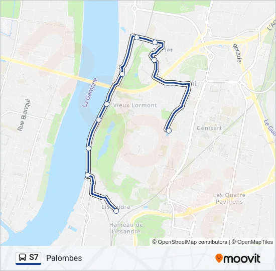 S7 Bus Line Map