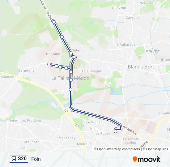 S20 Bus Line Map