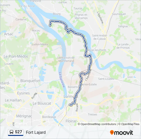S27 Bus Line Map