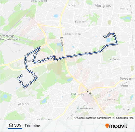 S35 Bus Line Map