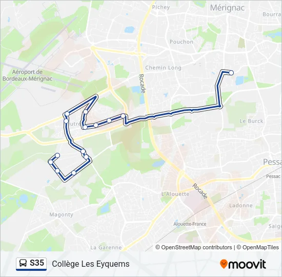 S35 Bus Line Map