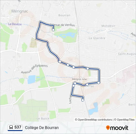 S37 Bus Line Map