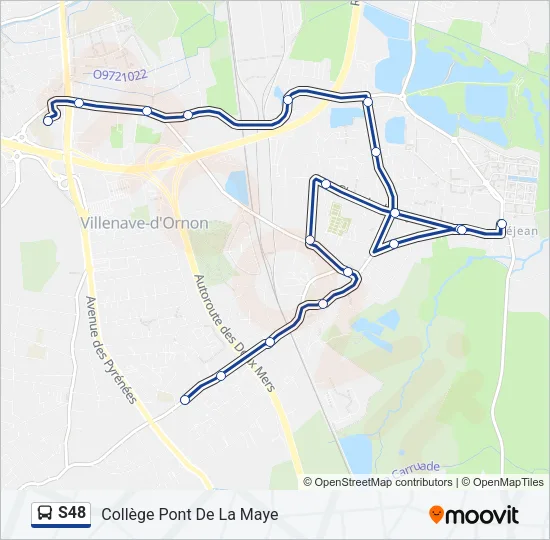 S48 Bus Line Map