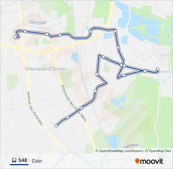 S48 Bus Line Map