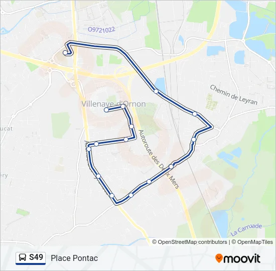 S49 Bus Line Map