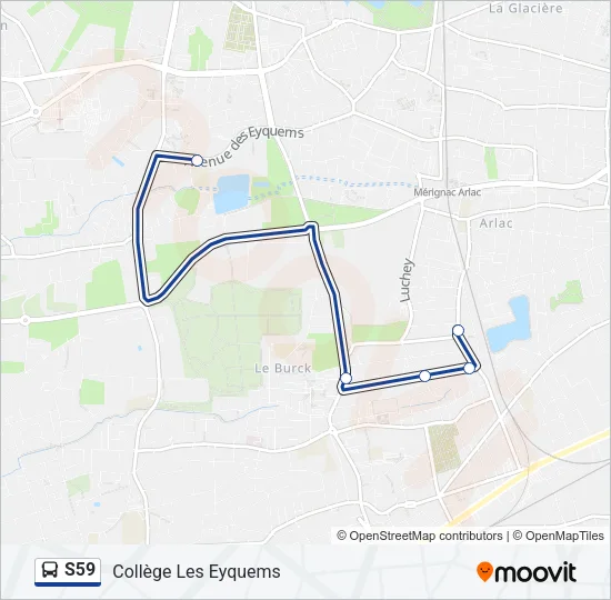 S59 Bus Line Map