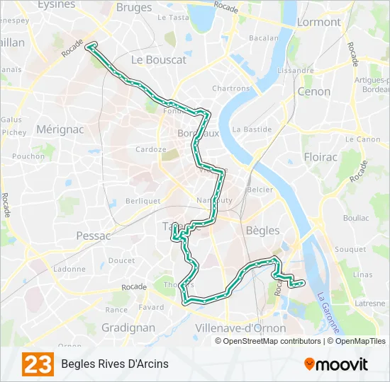 23 Bus Line Map
