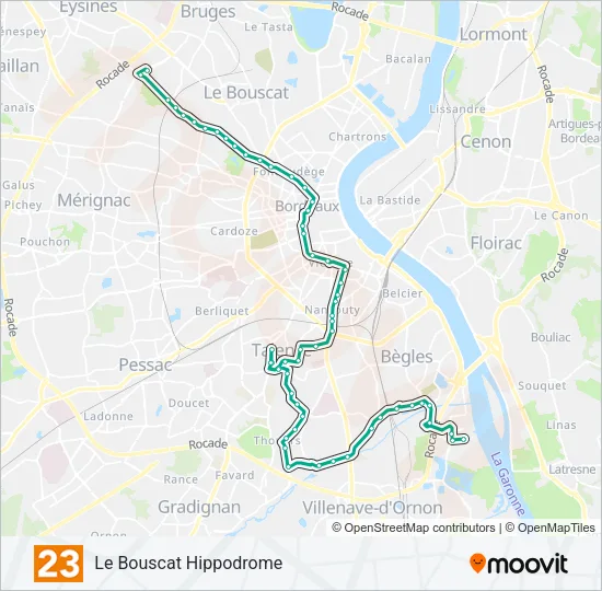 23 Bus Line Map