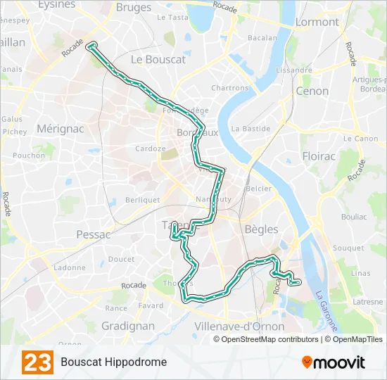 23 Bus Line Map
