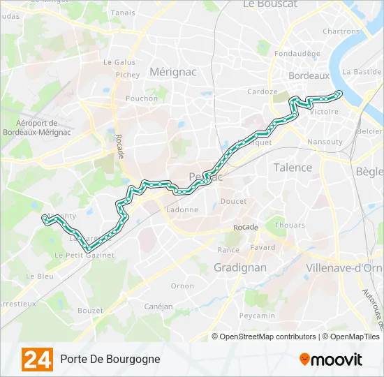 24 Bus Line Map