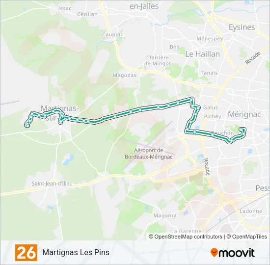 26 Bus Line Map