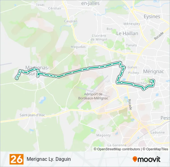 26 Bus Line Map