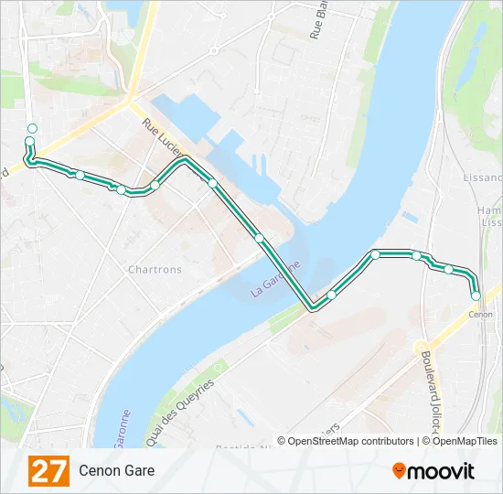 27 Bus Line Map