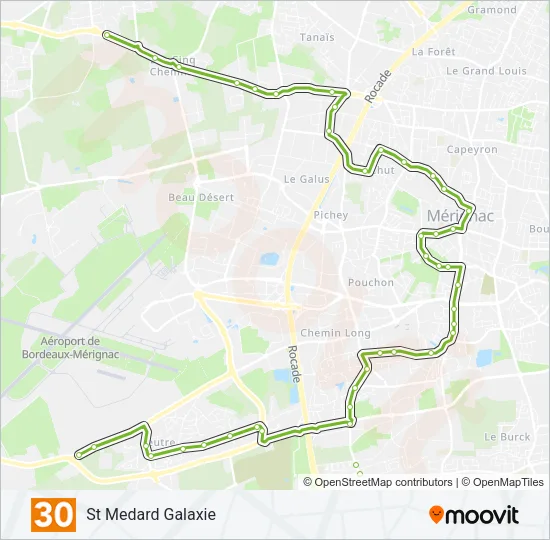 30 Bus Line Map
