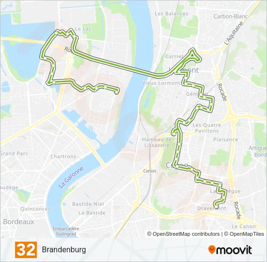 32 Bus Line Map
