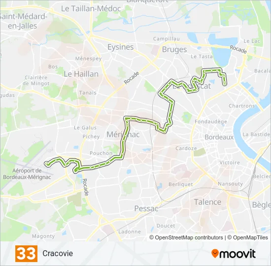 33 Bus Line Map
