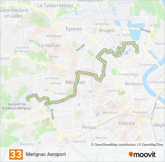 33 Bus Line Map
