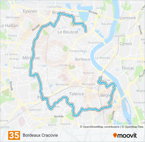 35 Bus Line Map