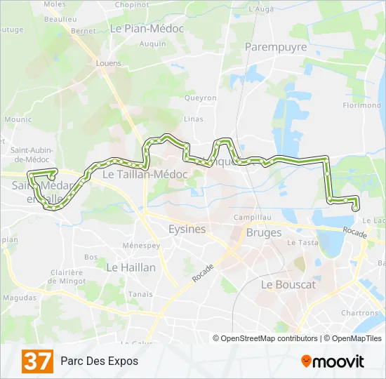 37 Bus Line Map