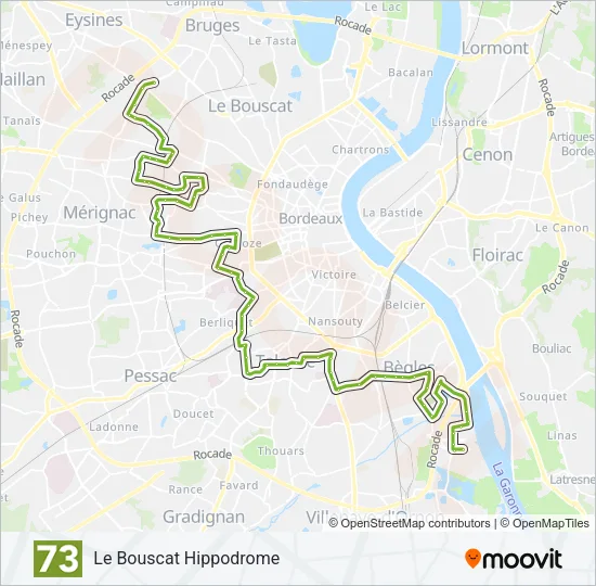73 Bus Line Map