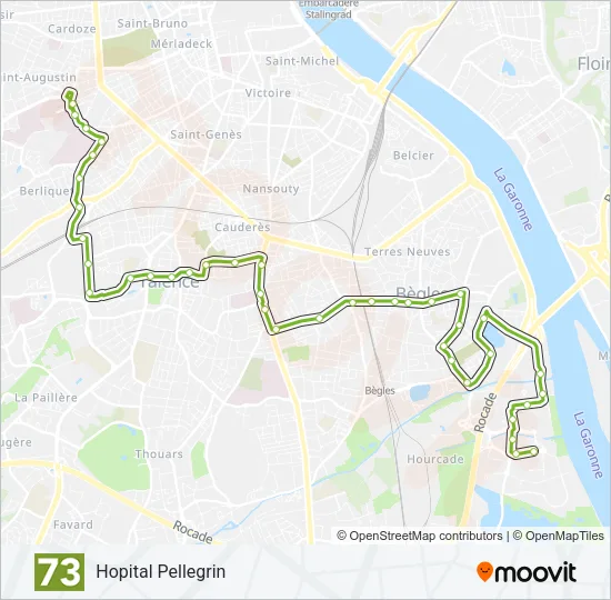 73 Bus Line Map