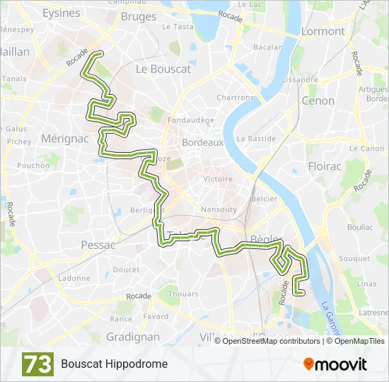 73 Bus Line Map