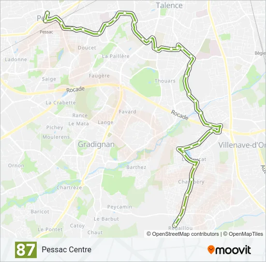 87 Bus Line Map