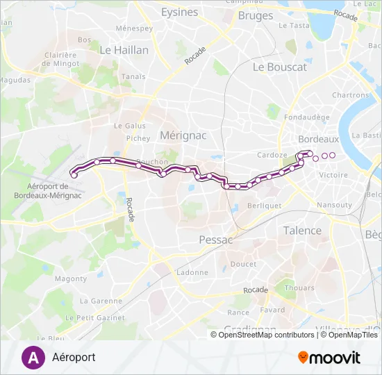 A Light Rail Line Map