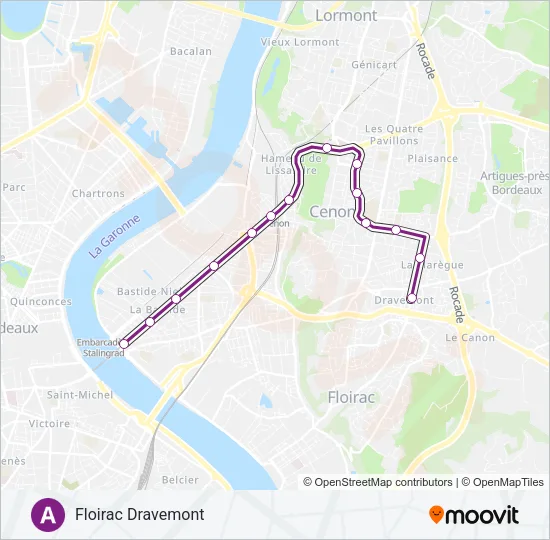 A Light Rail Line Map
