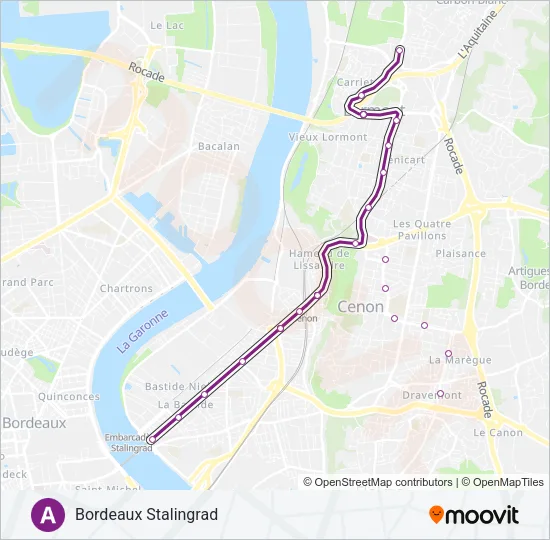 A Light Rail Line Map