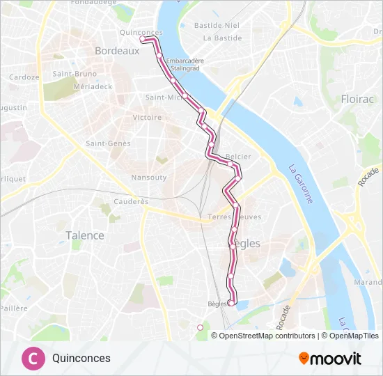 C Light Rail Line Map