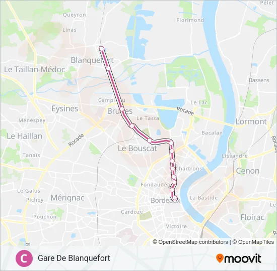 C Light Rail Line Map